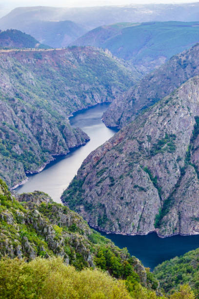 istock Mountain view. River Sil Canyon in Galicia Spain 2155043668