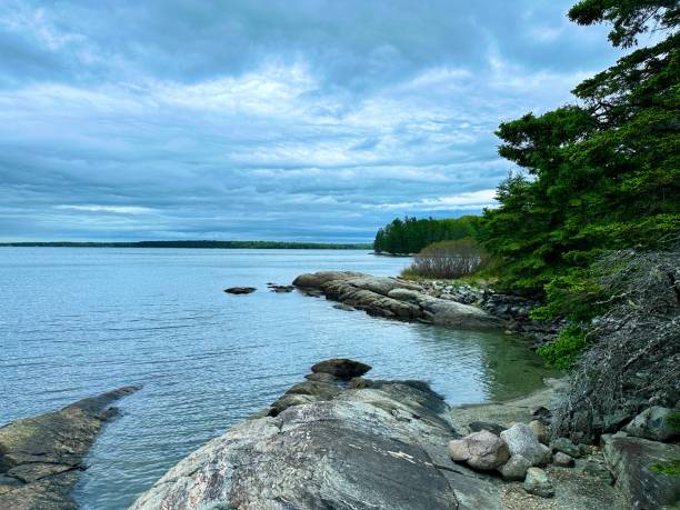 istock Indian Point Preserve, Maine 2155044612