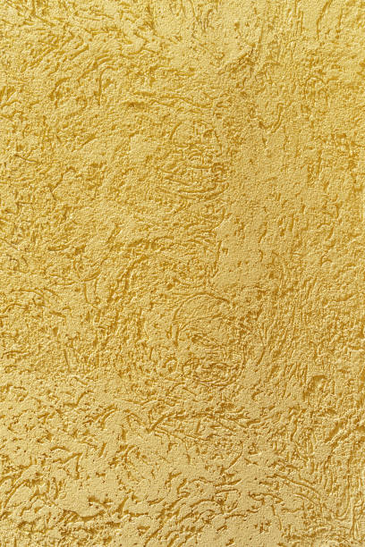 istock Yellow wall of decorative scratches. 2155046998