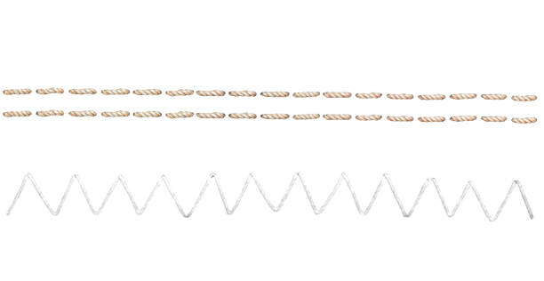 khâu chỉ may đôi và zig zag đường cắt bị cô lập - may vá hoạt động hình ảnh sẵn có, bức ảnh & hình ảnh trả phí bản quyền một lần