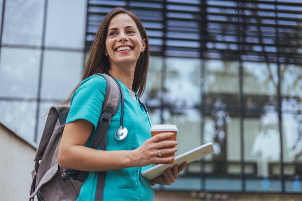 istock Smiling Healthcare Professional with Technology 2155050681