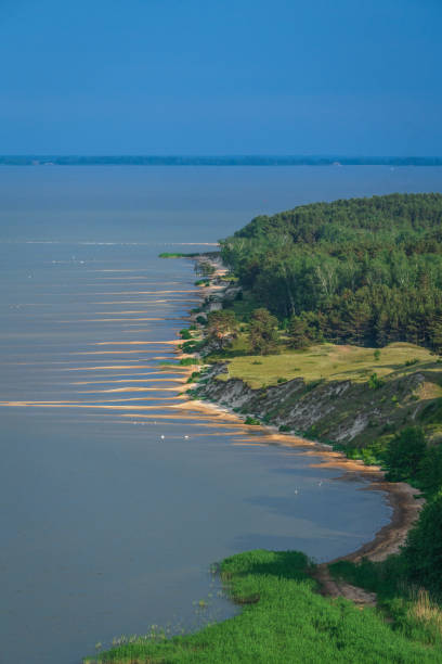 istock Sea, horizon and cloudy sky view from a Dead dunes in Curonian spit, Lithuania 2155057575