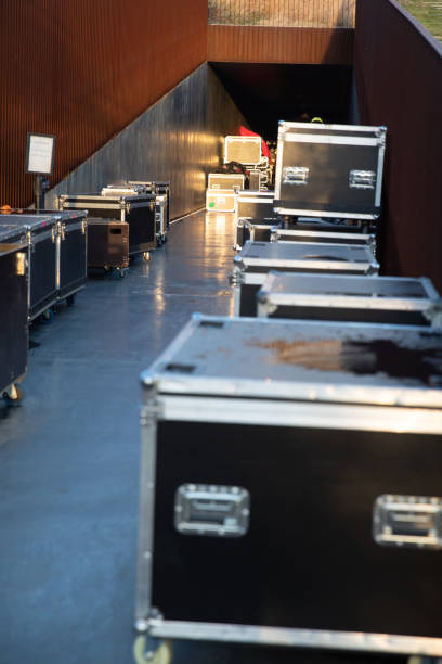 istock Large transport boxes for stage equipment 2155057604