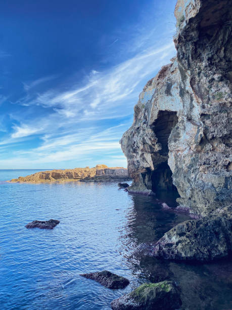 istock Gigantic Cave with an Opening to the Mediterranean Sea 2155058762