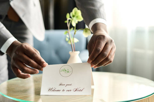 Welcome Note for Guest in Luxury Hotel