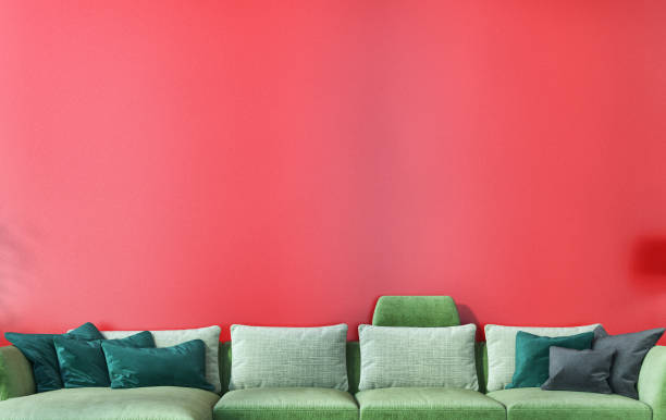 istock Large luxury modern bright interiors Living room mockup illustration 3D rendering image 2155065266