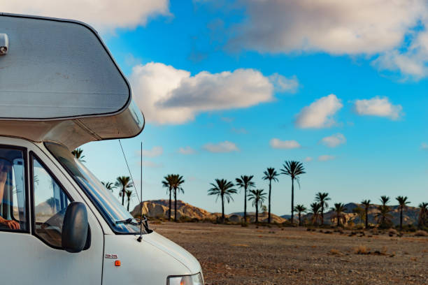 istock Rv camper in Sierra Alhamilla mountains, Spain. 2155065816