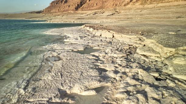 istock Tranquil Dead Sea landscape at dusk 2155067671
