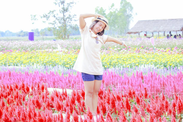 Cute Woman in Garden