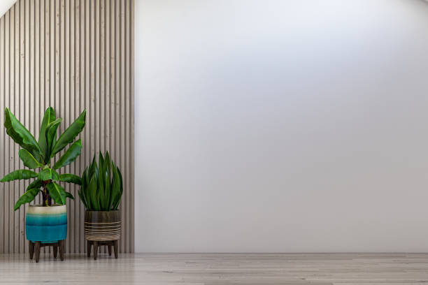 istock Large luxury modern bright interiors Living room mockup illustration 3D rendering image 2155069724