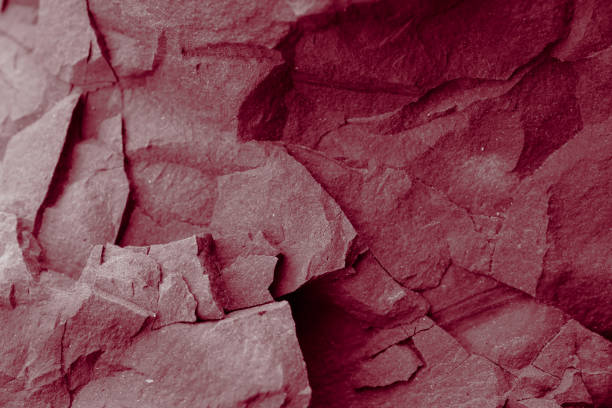 background of stones and minerals, mining origin in red