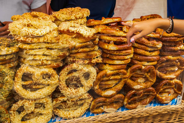 istock German Pretzel called Brezel popular Bread in Southern Germany 2155071461