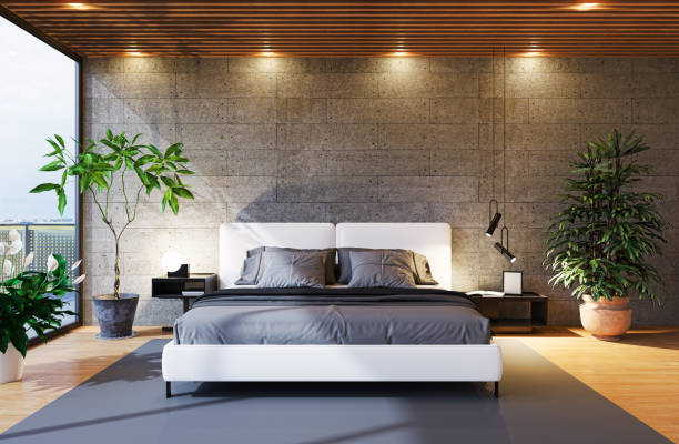 istock Large luxury modern bright interiors Living room mockup illustration 3D rendering image 2155073305