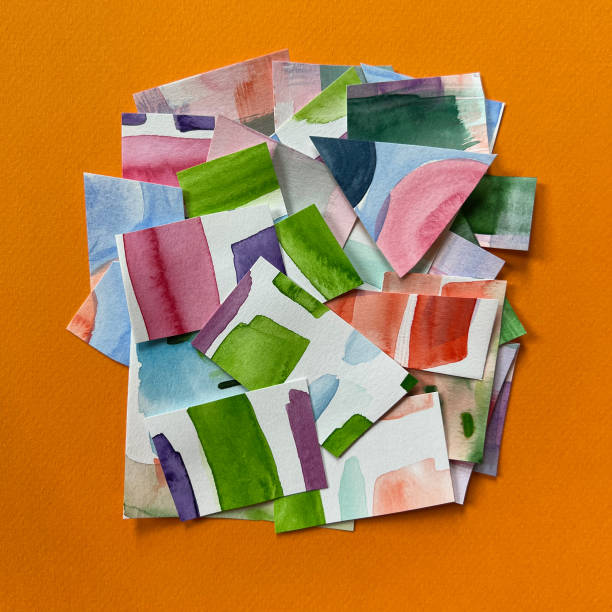 istock Watercolor Collage Pieces 2155079852