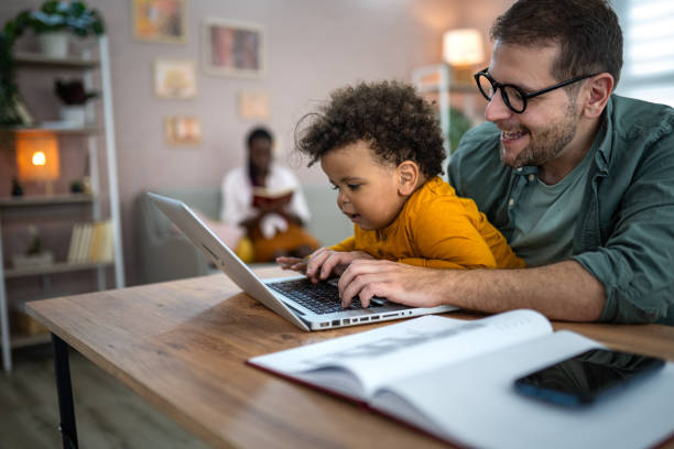 istock Video call with my toddler 2155083803