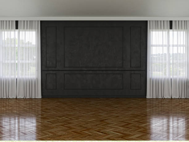 istock Large luxury modern bright interiors Living room mockup illustration 3D rendering image 2155092654