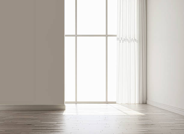 istock Large luxury modern bright interiors Living room mockup illustration 3D rendering image 2155092663