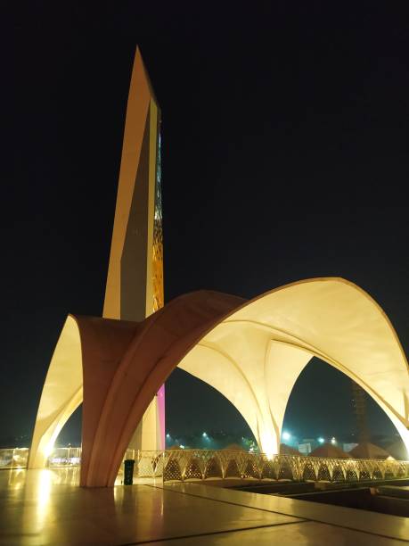 istock Dome and Minaret of the Mosque at night 2155094267
