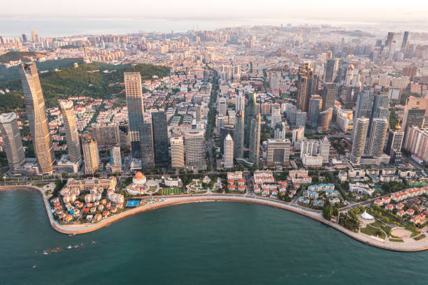 istock Qingdao city building 2155095514
