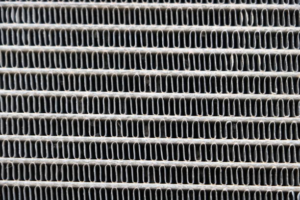 istock Texture of the old engine cooling radiator 2155100036