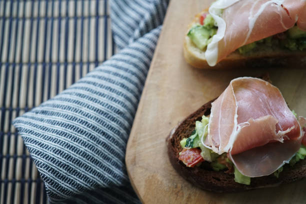 istock homemade delicious crostini topped with prosciutto 2155100758