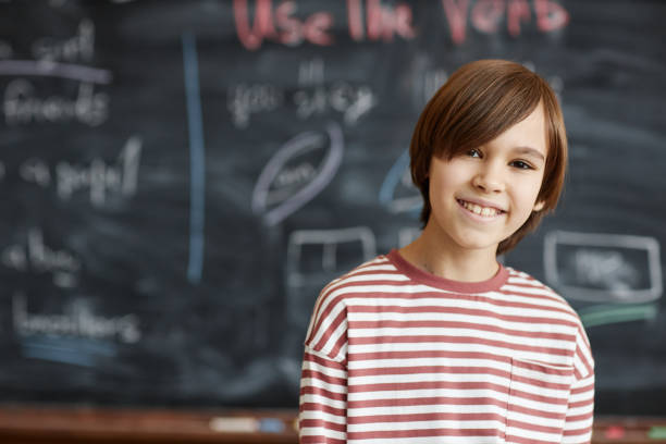istock Modern Caucasian Schoolboy Portrait 2155101440