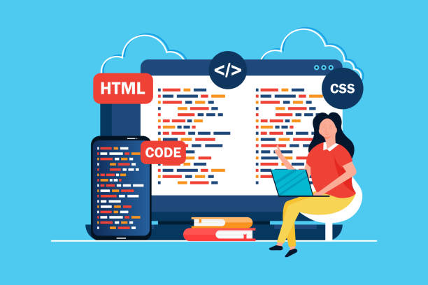 230+ Woman With Phone Blue Background Stock Illustrations, Royalty-Free ...