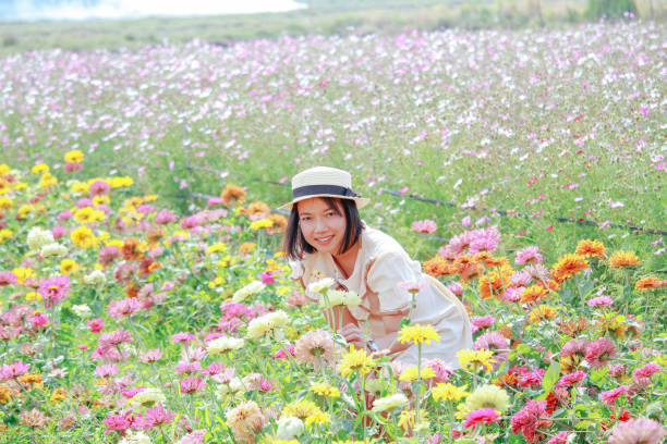Cute Woman in Garden