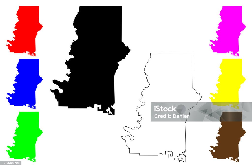 Murray County Murray County Georgia Map Vector Illustration Scribble Sketch Murray ...