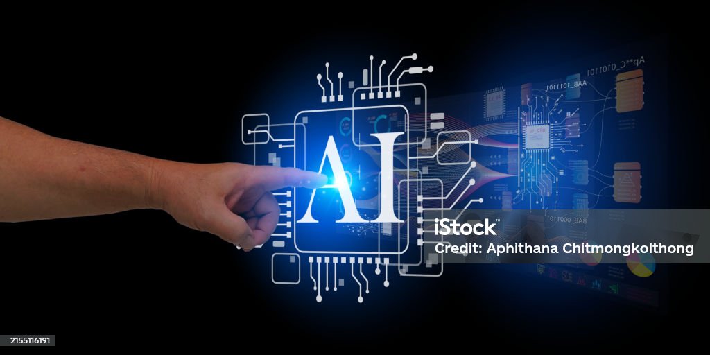 Humans Consuming Data Human Using Ai Control Business On Data Dashboard Technology Concept ...