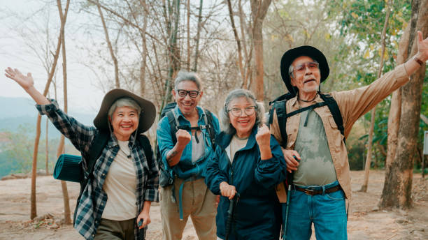 istock Group of Asian seniors enjoying new experiences. 2155116479