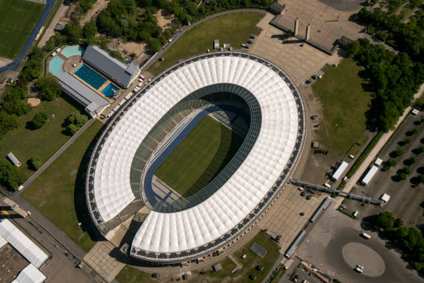 Arena for the group stage of the 2024 European Championship in the Olympia stadium in Berlin, Germany. The final of the Euro 2024 will also be played here. The arena is the home field of the Berlin football club Hertha BSC