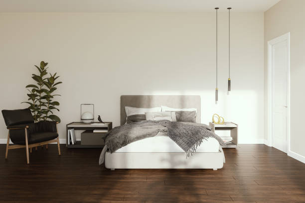 istock Large luxury modern bright interiors Living room mockup illustration 3D rendering image 2155133040