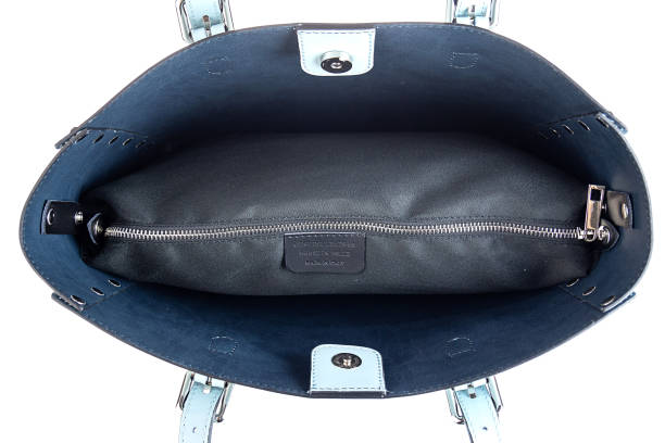 istock top view of open empty women lady bag isolated on white background 2155135419