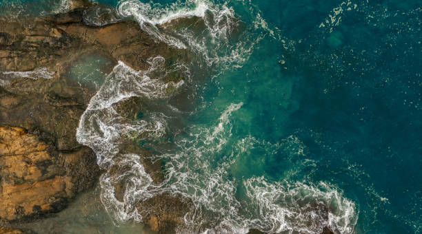 istock aerial view of rocky shore 2155135554