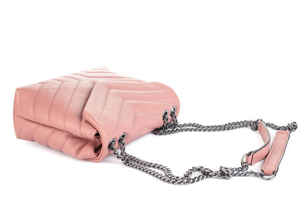 Bag clutch fashion glamour style classic retro isolated on white leather