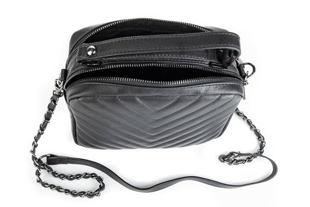 istock Bag clutch isolated on white fashion leather 2155135588