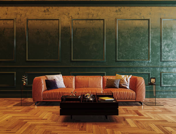 istock Large luxury modern bright interiors Living room mockup illustration 3D rendering image 2155138267