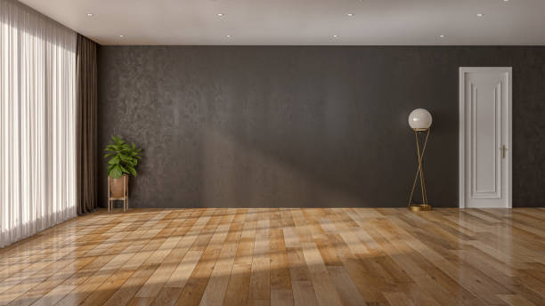 istock Large luxury modern bright interiors Living room mockup illustration 3D rendering image 2155138441