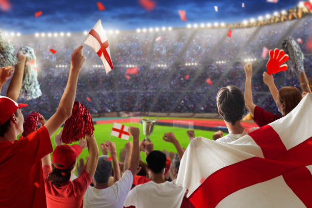 istock England football team supporter on stadium. 2155138663