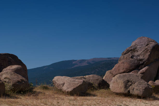 ...summer mountain landscape in the mountains near madrid, spain