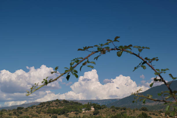 ...summer mountain landscape in the mountains near madrid, spain