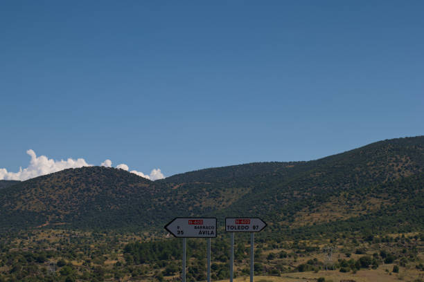 ...summer mountain landscape in the mountains near madrid, spain