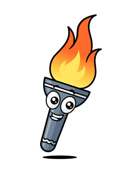 Fire Torch Graphics 610+ Fire Torch White Background Stock Illustrations, Royalty-Free ...