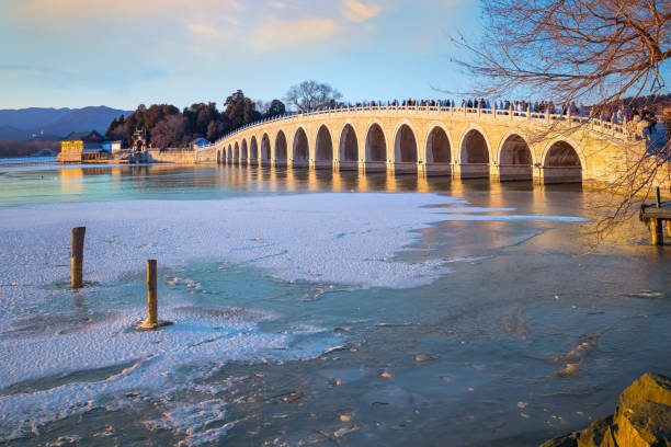 istock Seventeen-Arch Bridge at Summer Palace in Beijing, China 2155143072