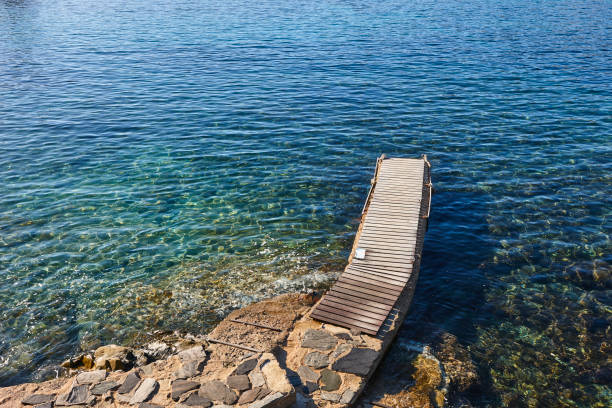 istock Springboard over the mediterranean sea. Girona. Catalonia, Spain 2155143298
