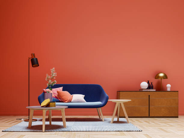 istock Large luxury modern bright interiors Living room mockup illustration 3D rendering image 2155147382