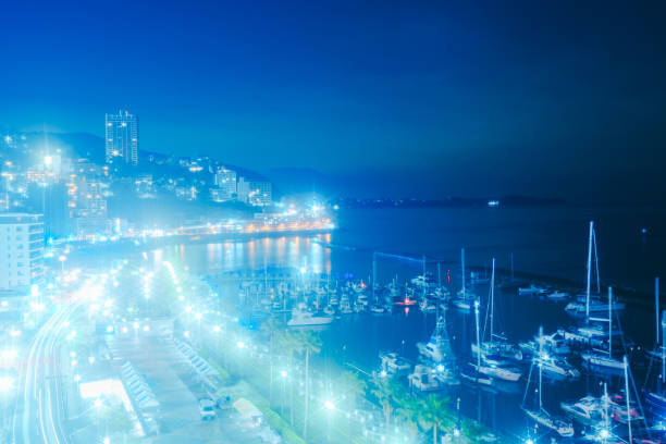 Beautiful night view of Atami