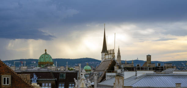 storm clouds over Vienna, view from the roof