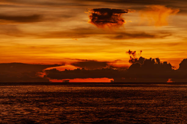 istock Psychedelic Sunset North of Remote Tayando Islands, Indonesia 2155159454